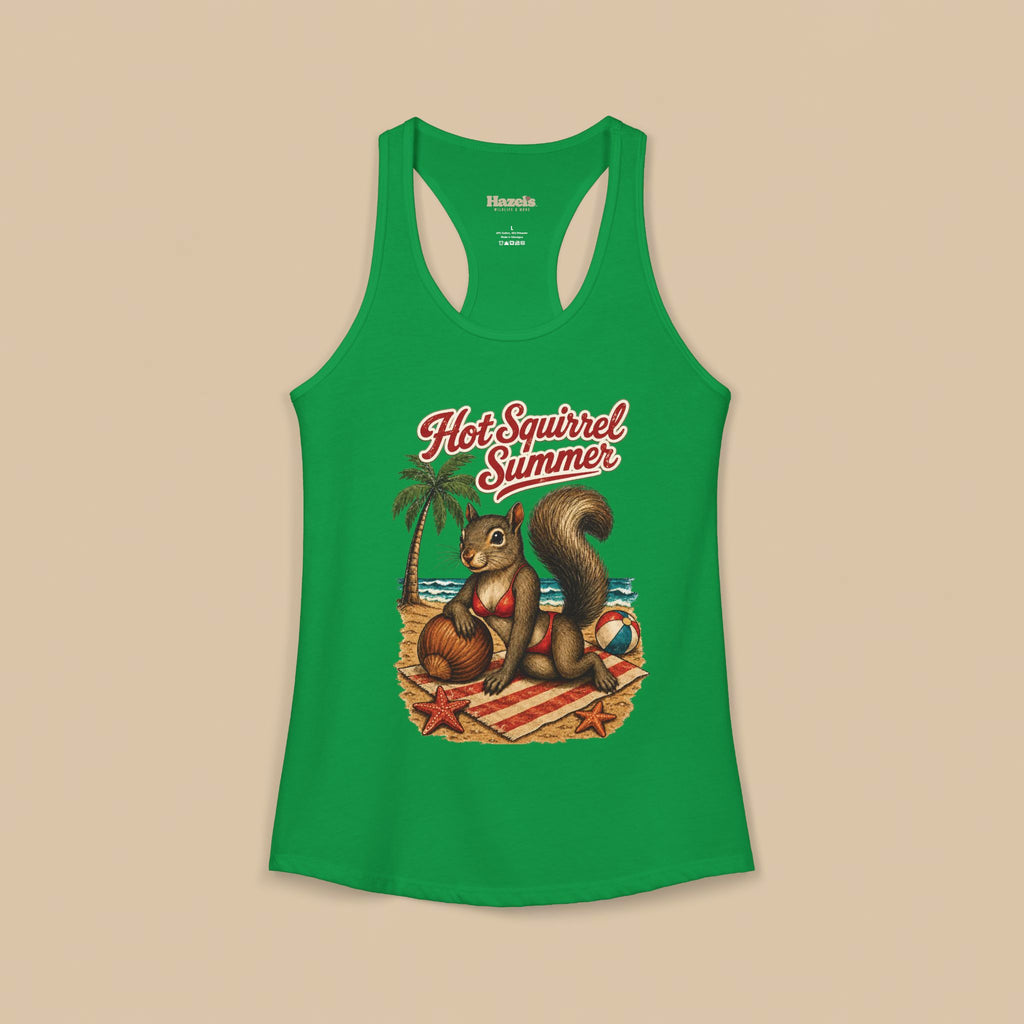 Hot Squirrel Summer Racerback Tank