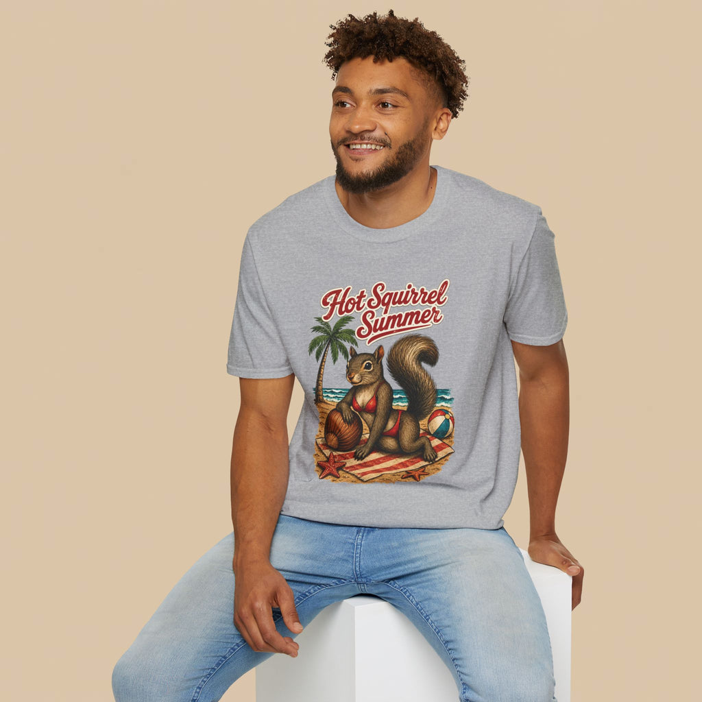 Hot Squirrel Summer Crewneck Tee