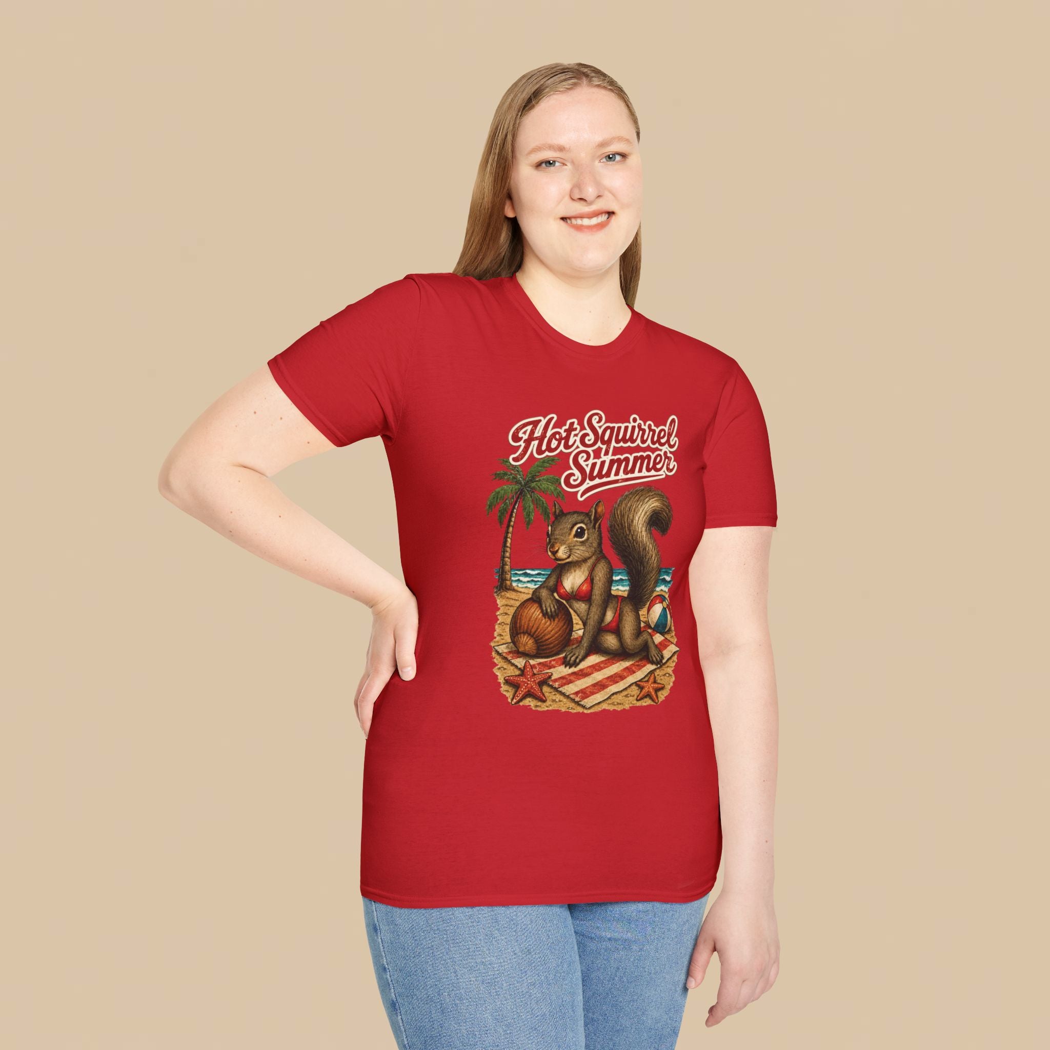 Hot Squirrel Summer Crewneck Tee