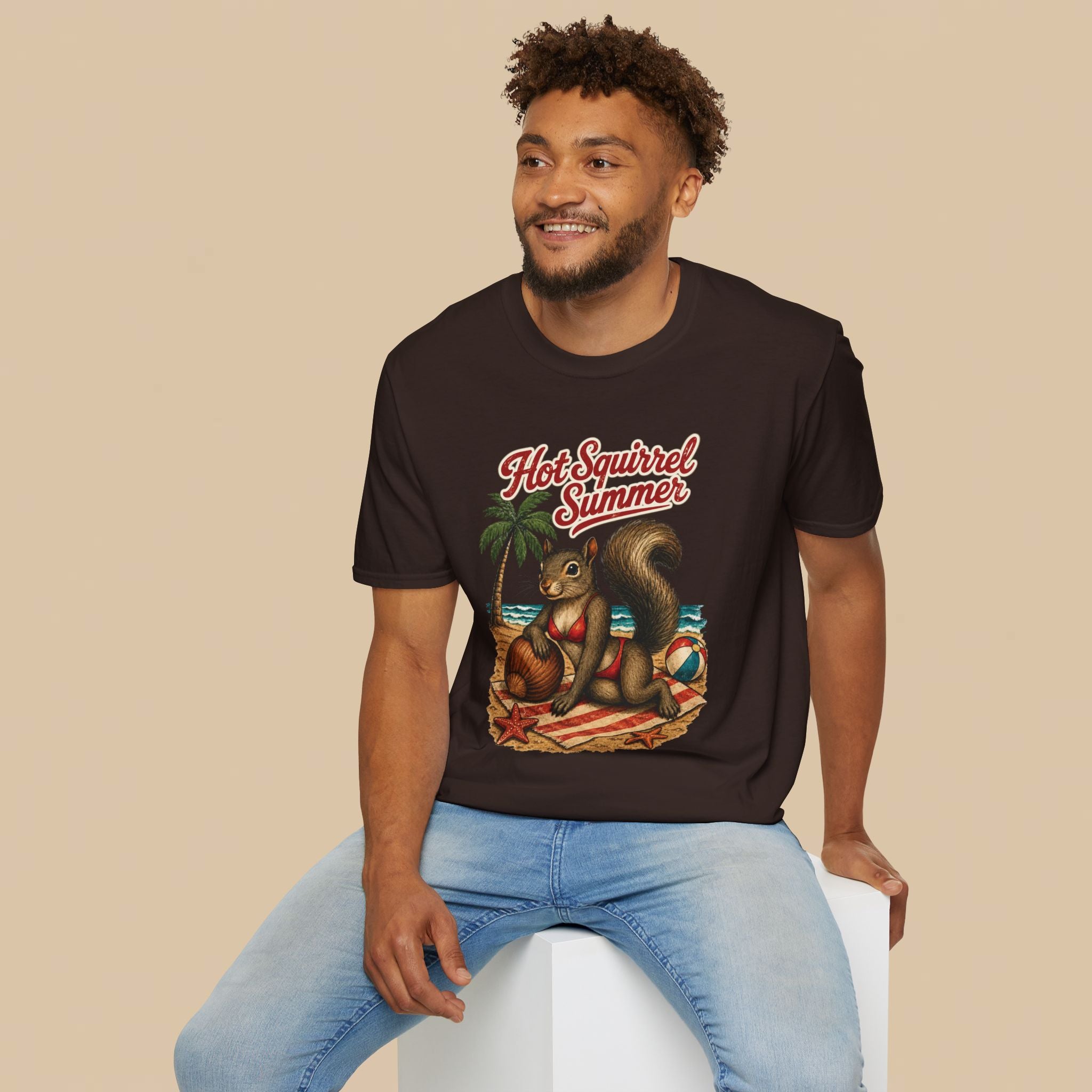 Hot Squirrel Summer Crewneck Tee