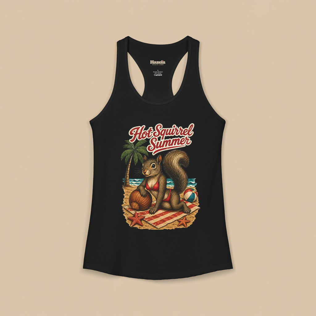 Hot Squirrel Summer Racerback Tank