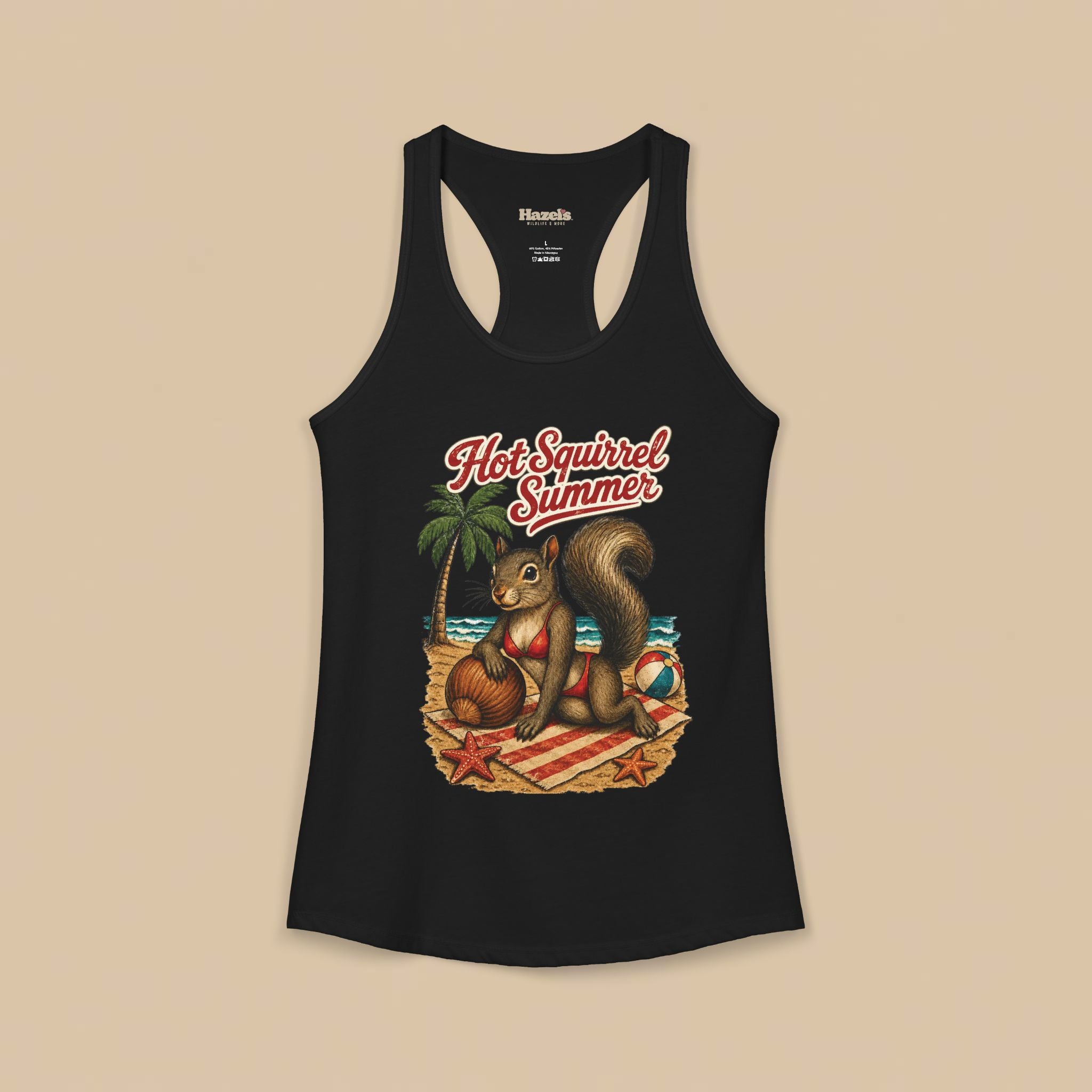 Hot Squirrel Summer Racerback Tank