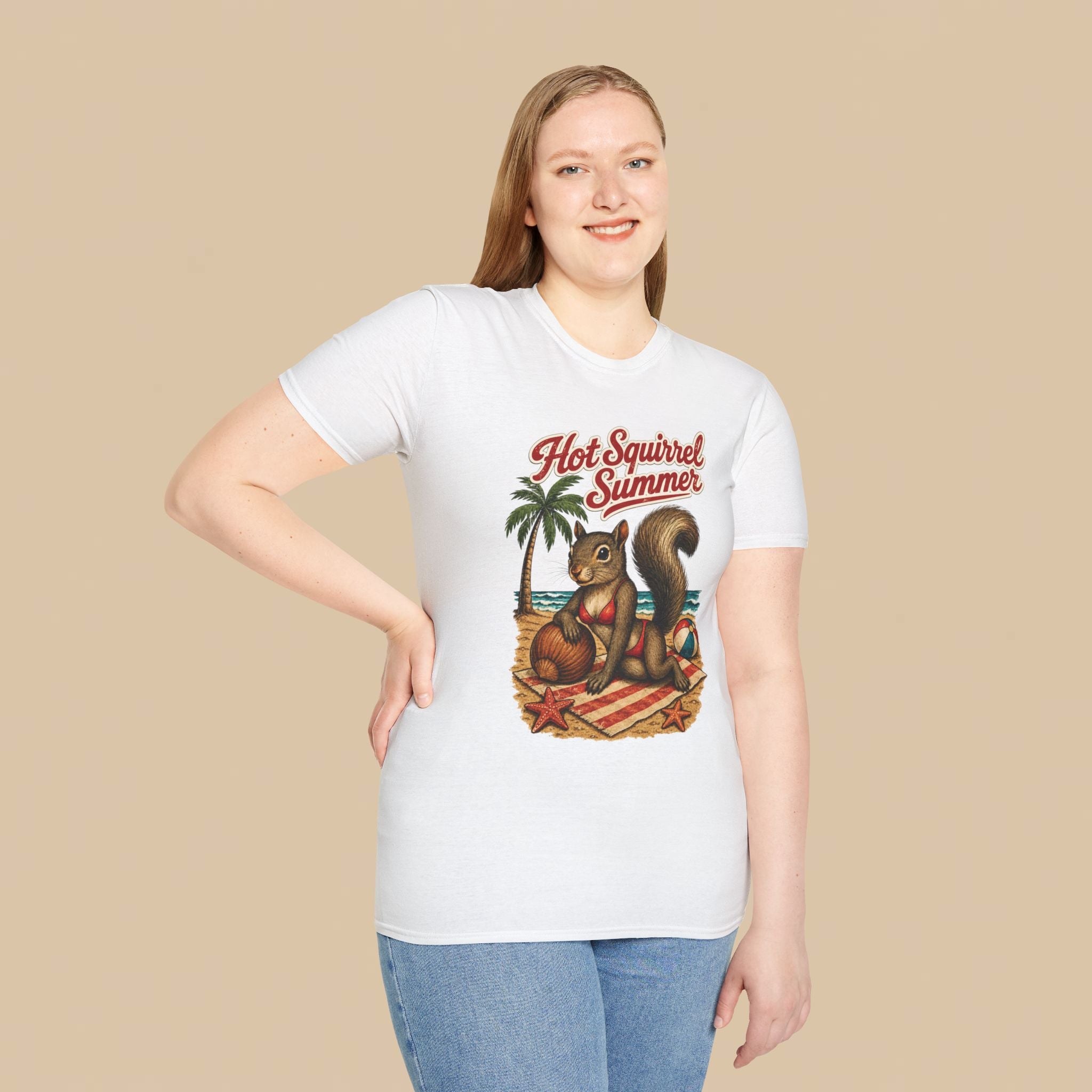 トップス vintage lovely squirrel tee Hot Squirrel Summer Crewneck Tee – Hazel's Wildlife