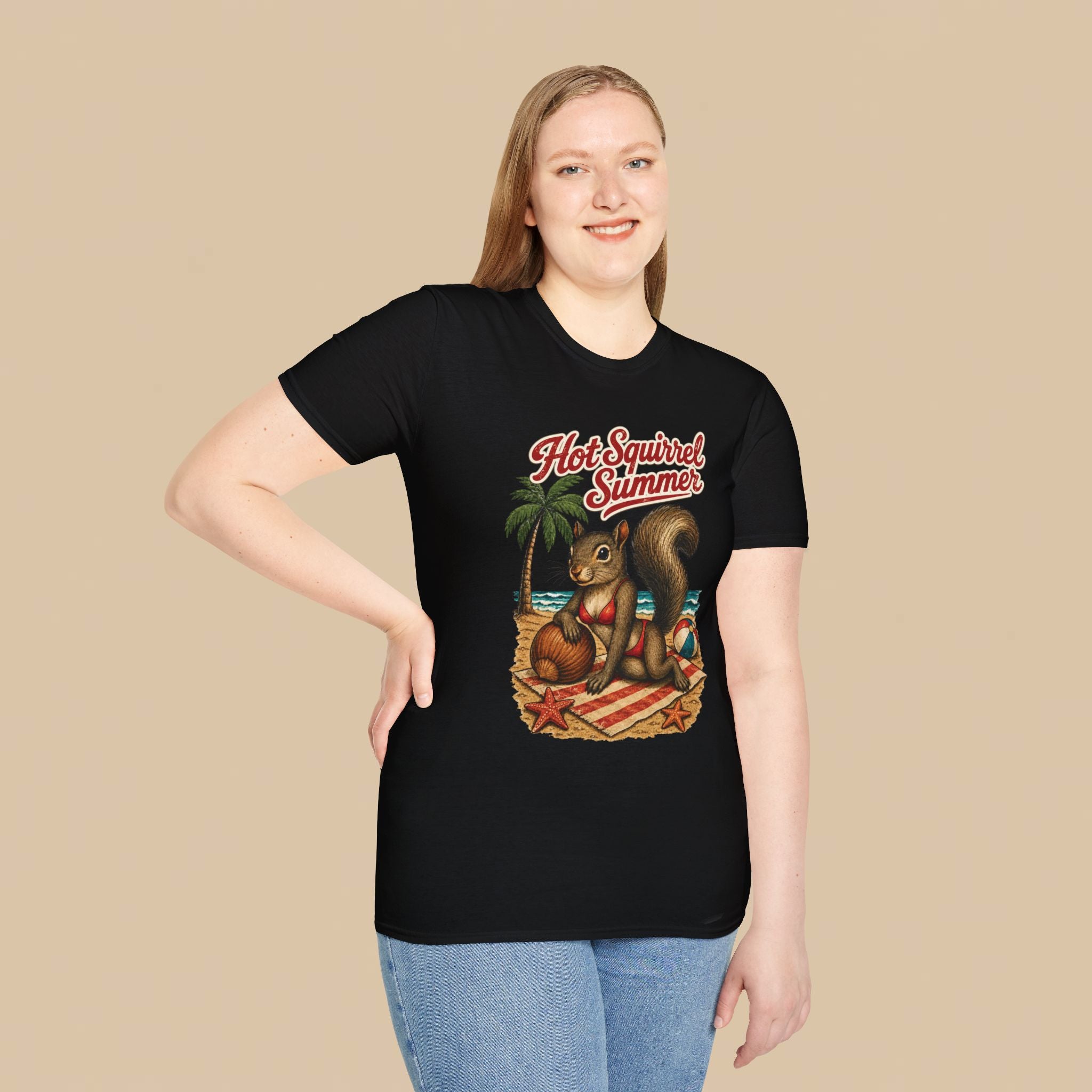 Hot Squirrel Summer Crewneck Tee