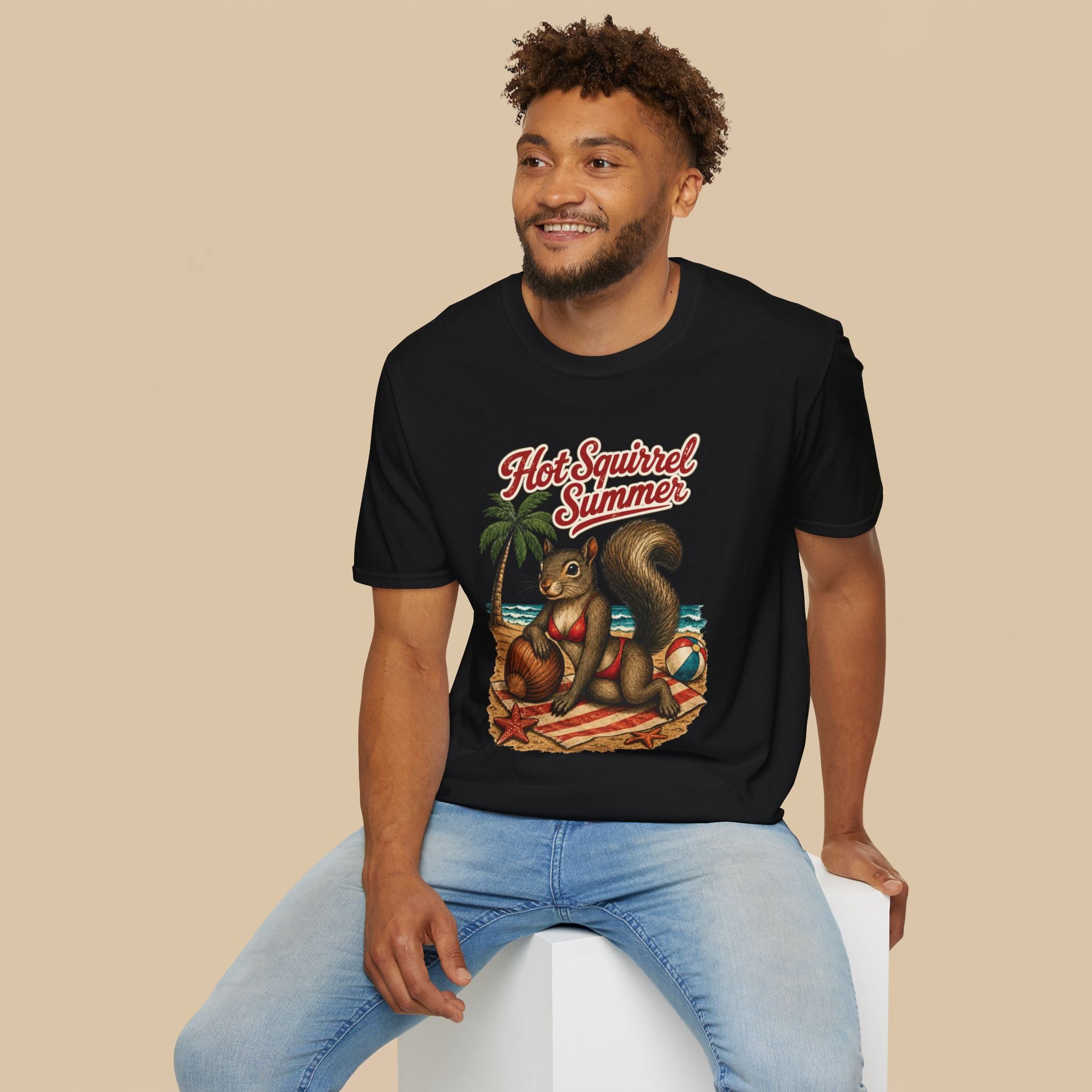 Hot Squirrel Summer Crewneck Tee