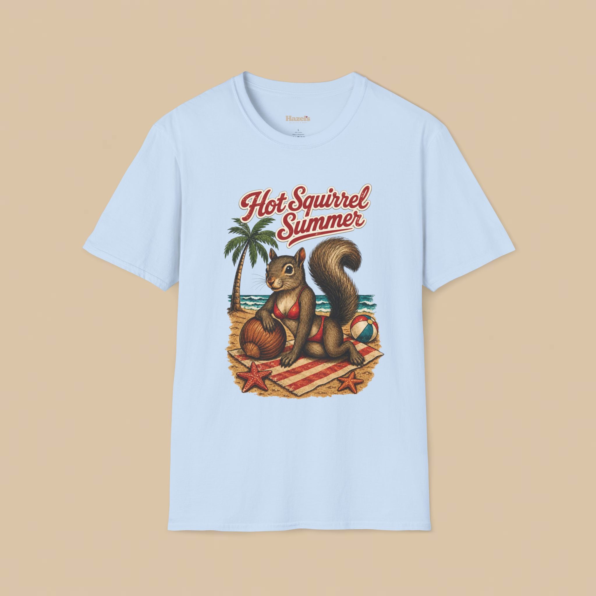 Hot Squirrel Summer Crewneck Tee
