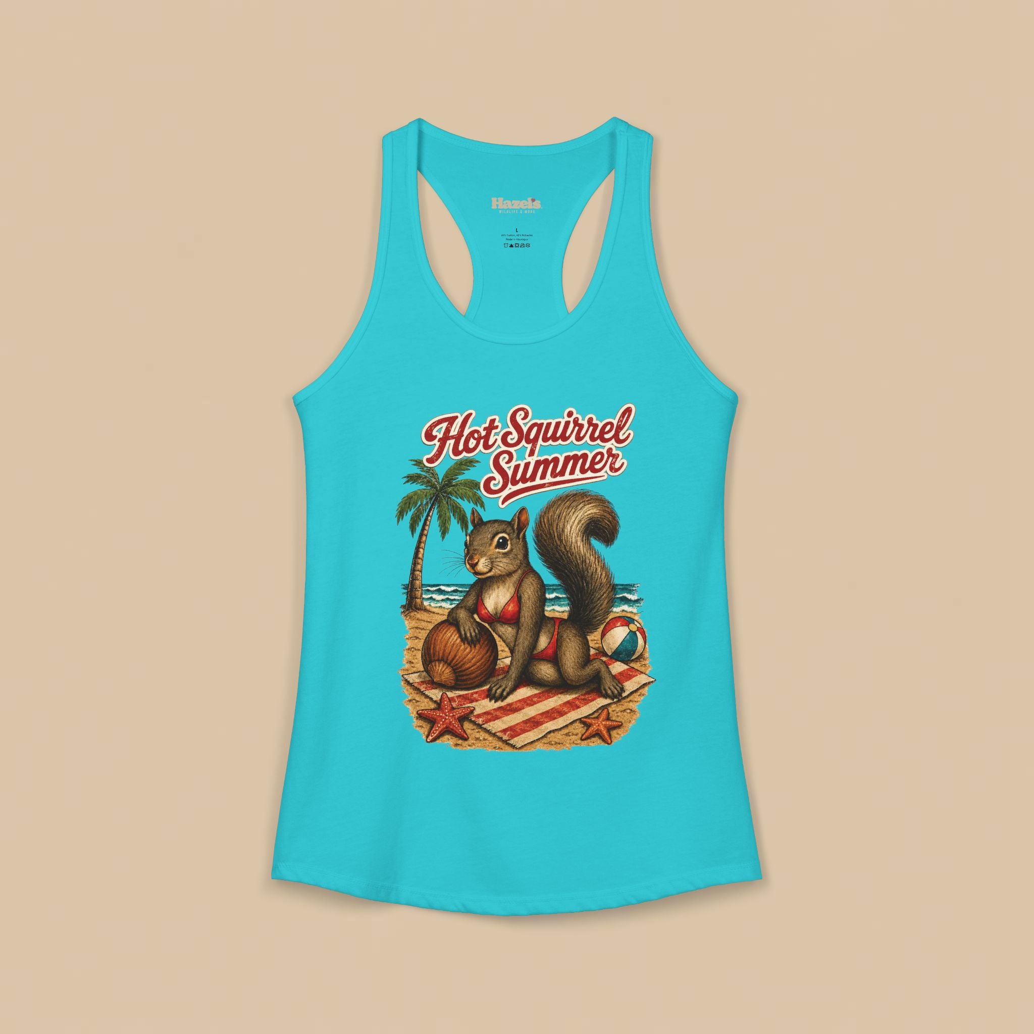 Hot Squirrel Summer Racerback Tank