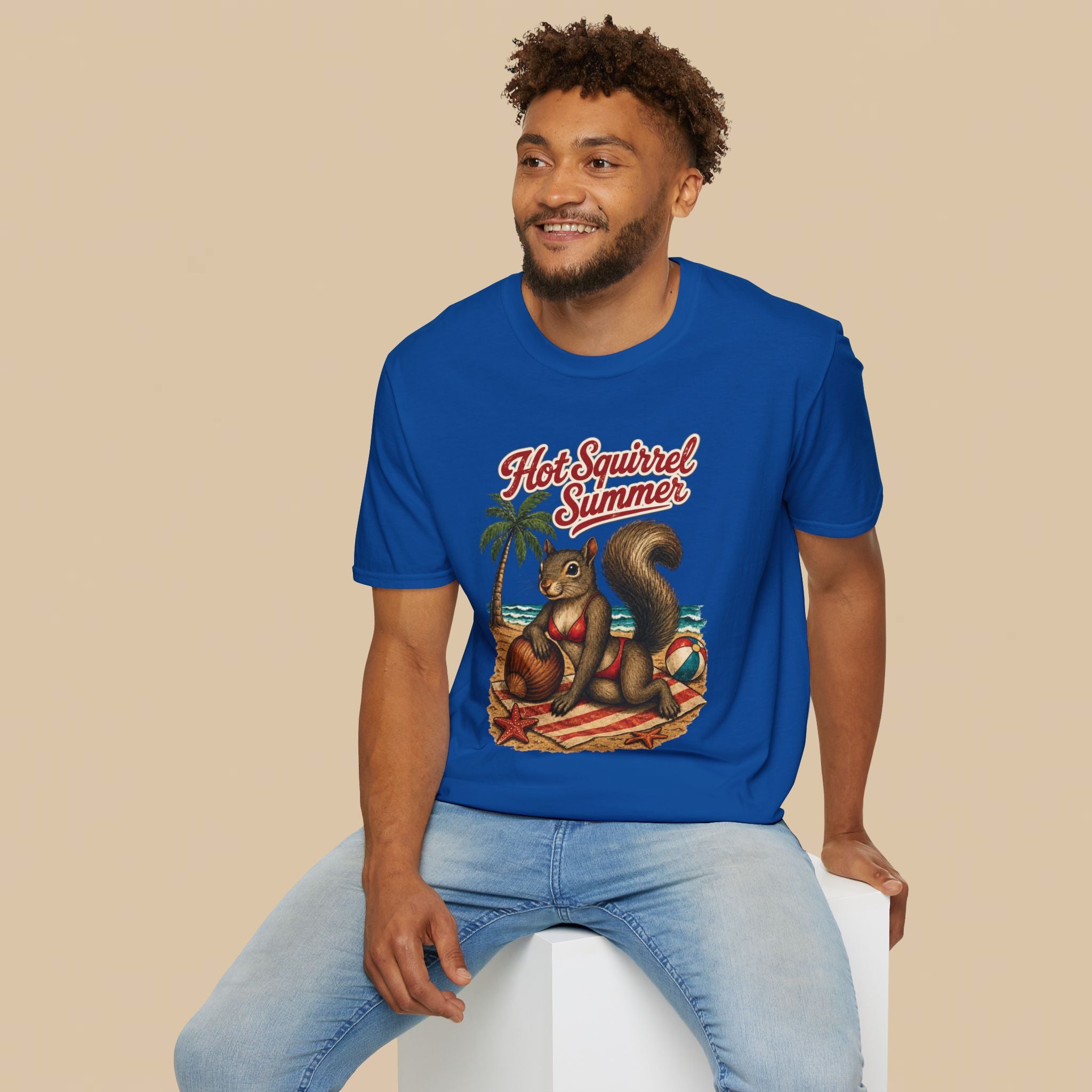 Hot Squirrel Summer Crewneck Tee