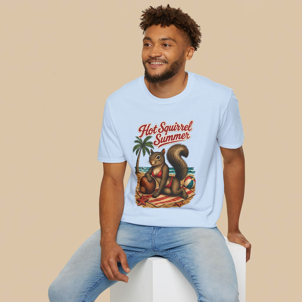 Hot Squirrel Summer Crewneck Tee