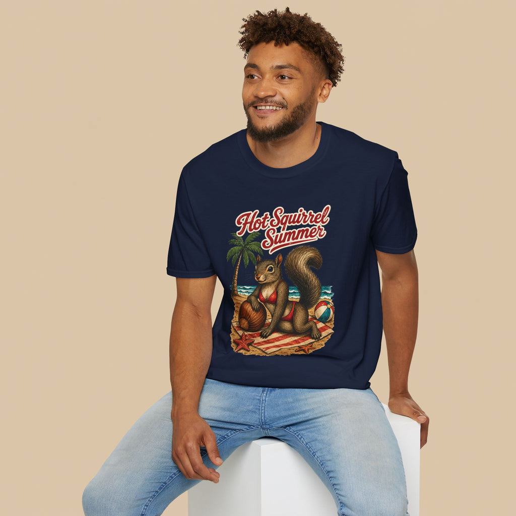 Hot Squirrel Summer Crewneck Tee