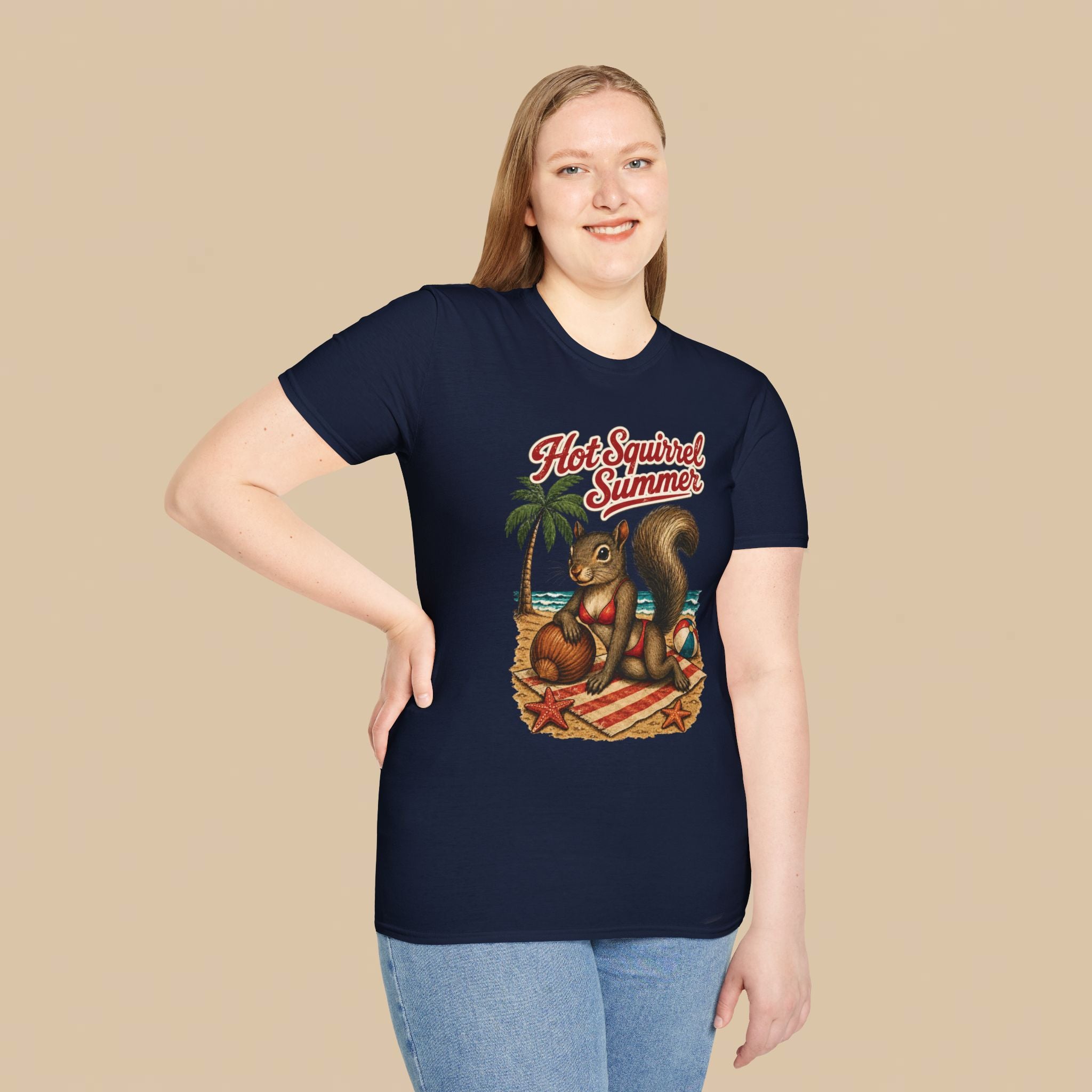 Hot Squirrel Summer Crewneck Tee