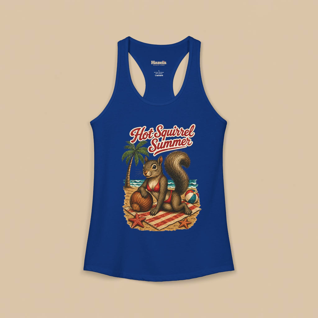 Hot Squirrel Summer Racerback Tank