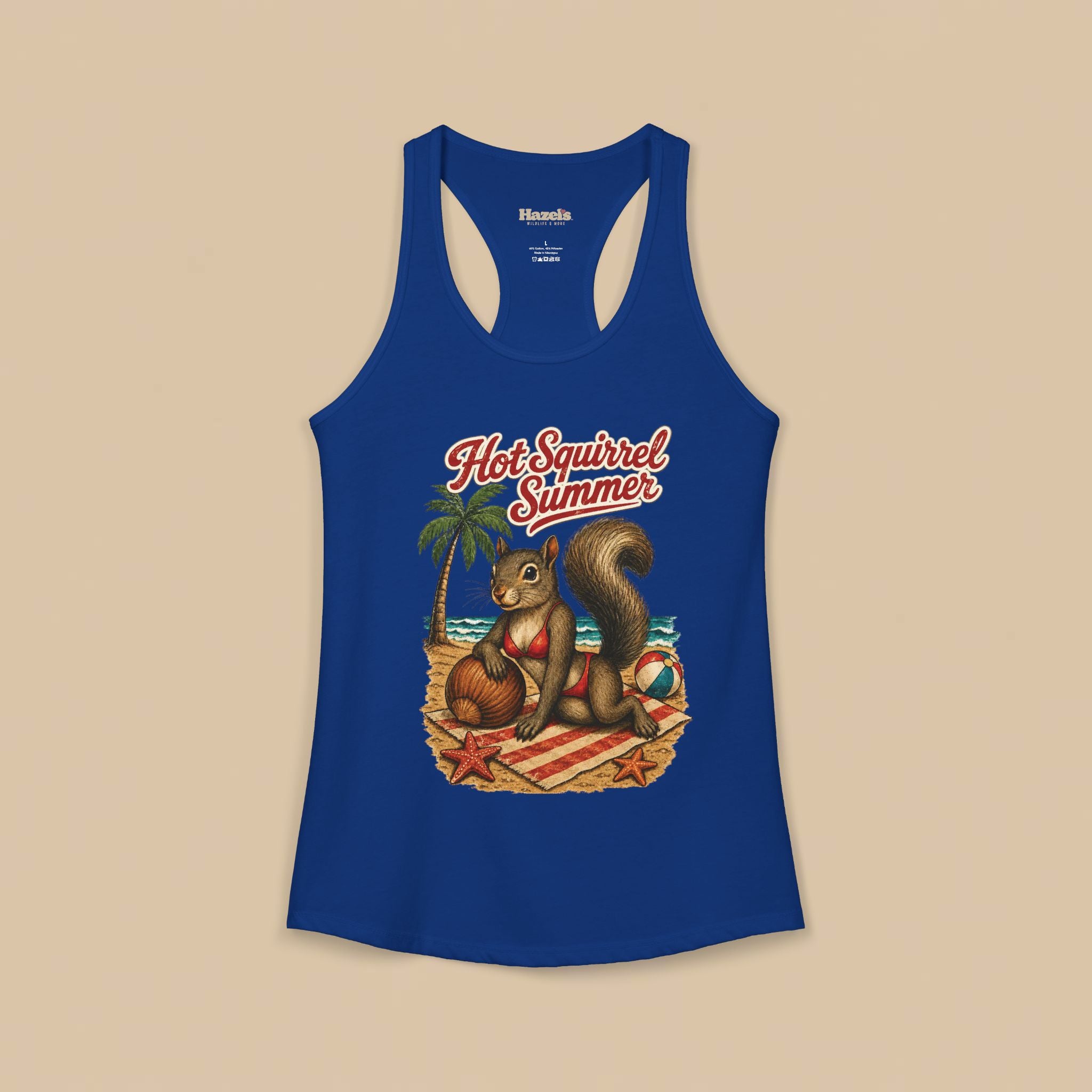 Hot Squirrel Summer Racerback Tank