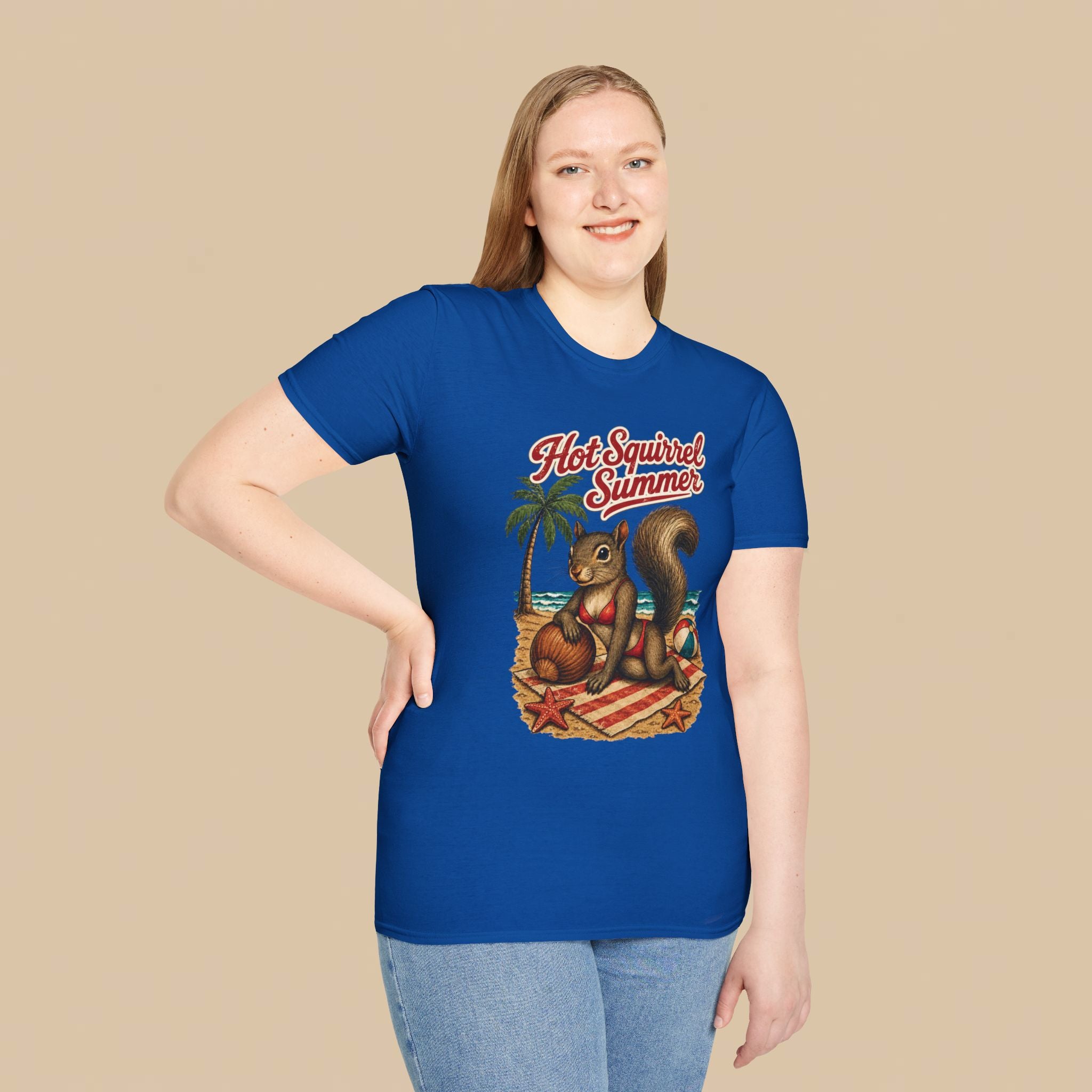 Hot Squirrel Summer Crewneck Tee