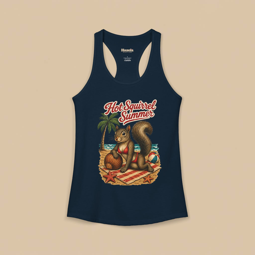 Hot Squirrel Summer Racerback Tank
