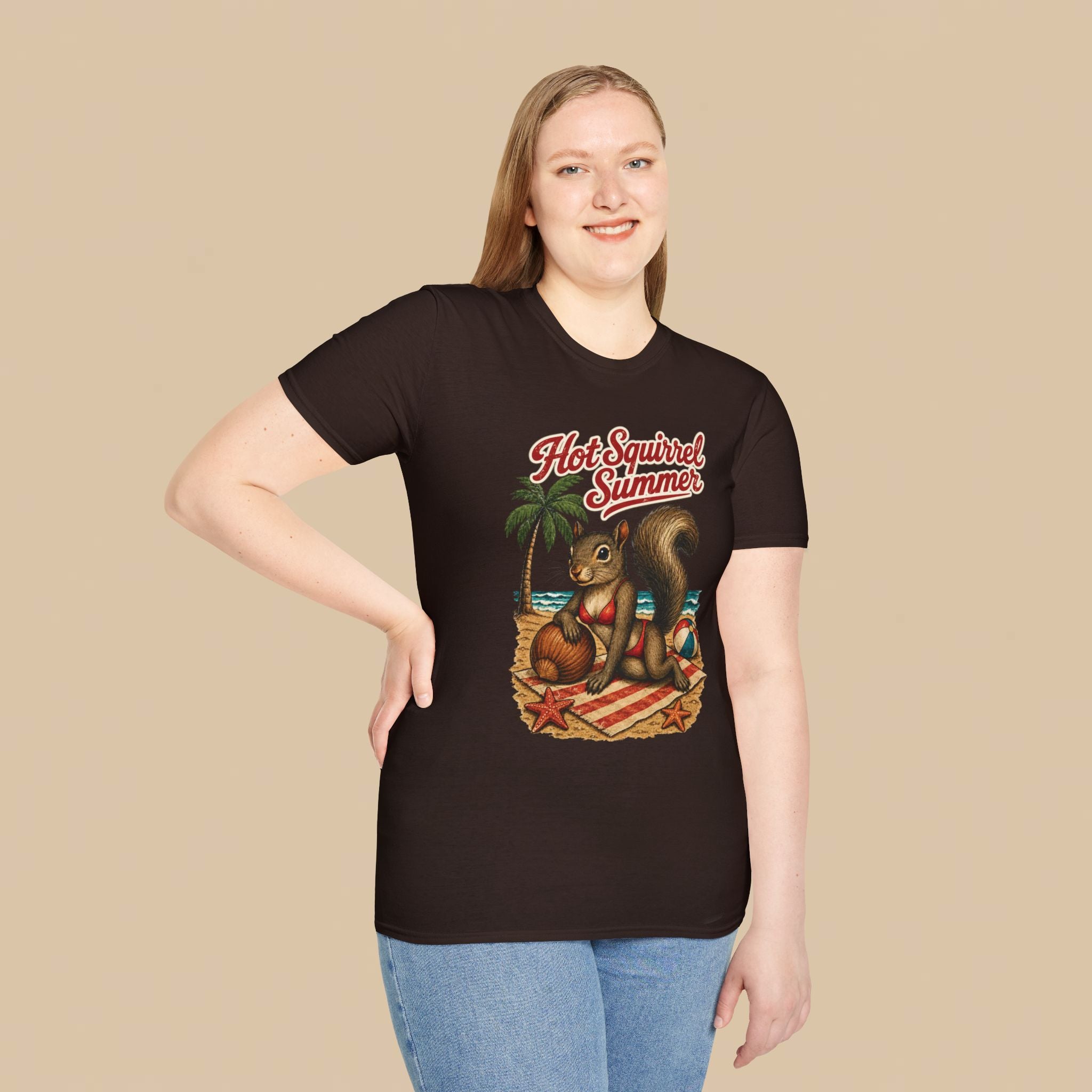 Hot Squirrel Summer Crewneck Tee