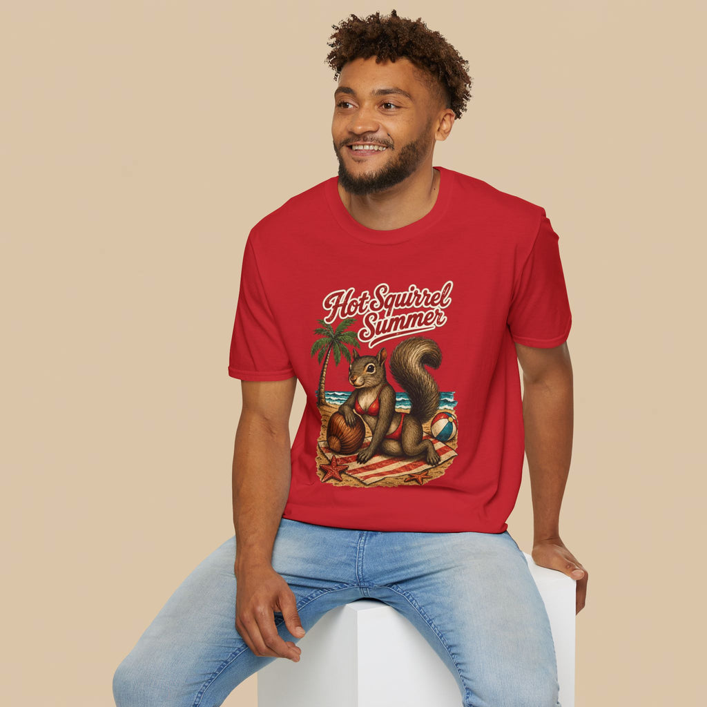 Hot Squirrel Summer Crewneck Tee