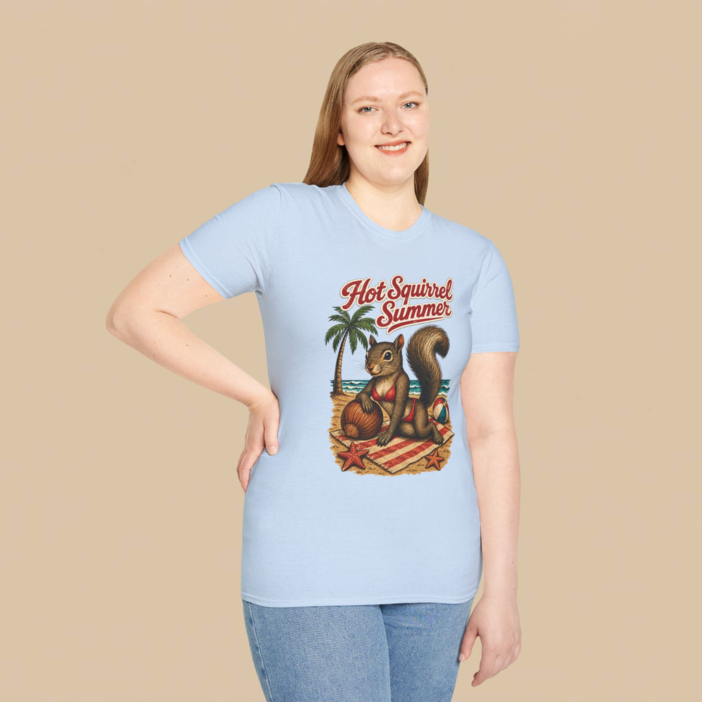 Hot Squirrel Summer Crewneck Tee