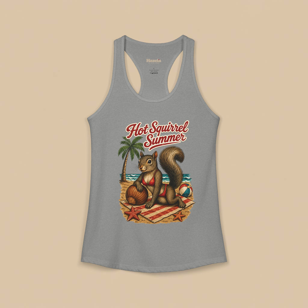 Hot Squirrel Summer Racerback Tank