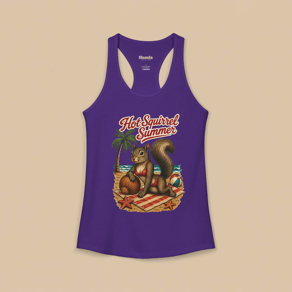 Hot Squirrel Summer Racerback Tank