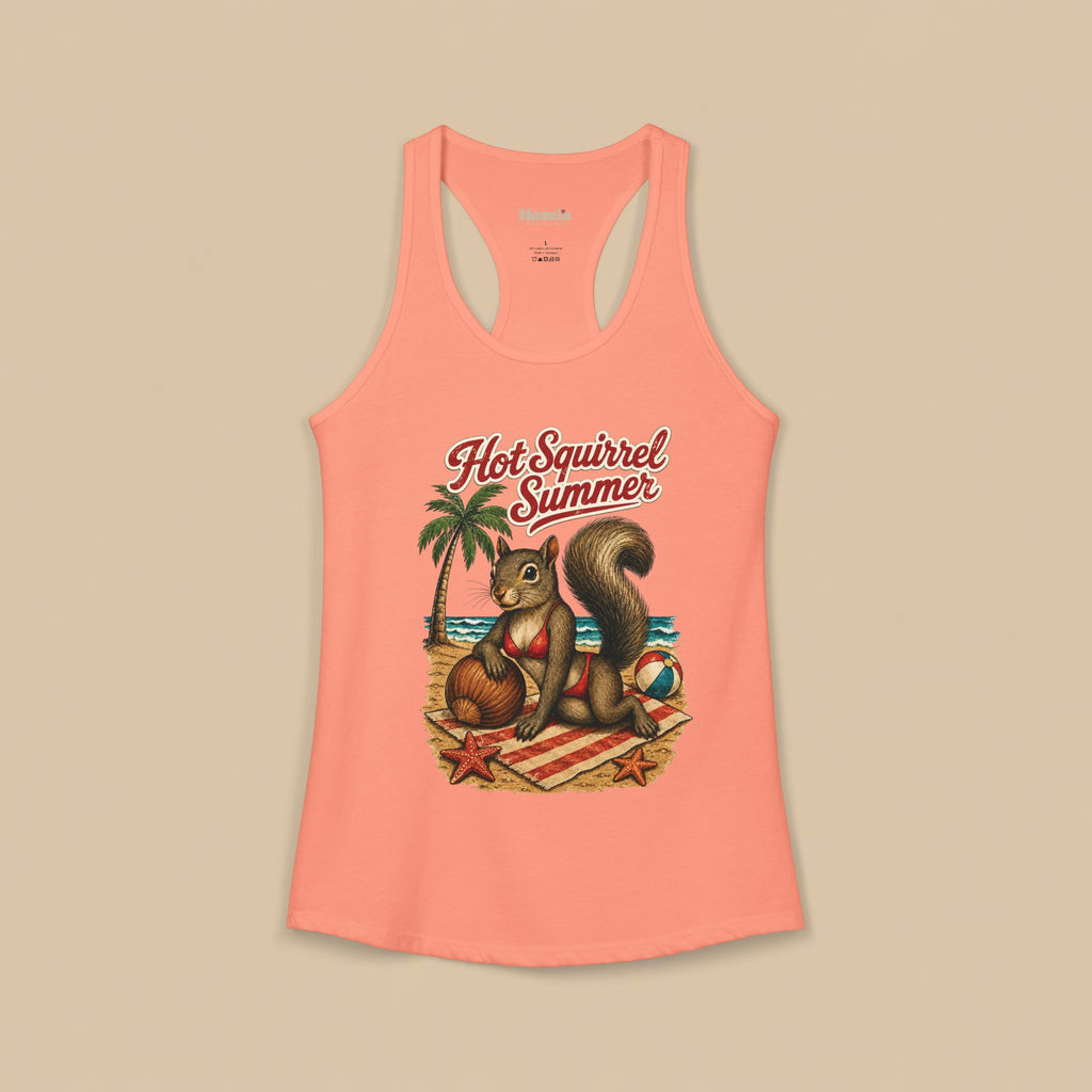 Hot Squirrel Summer Racerback Tank