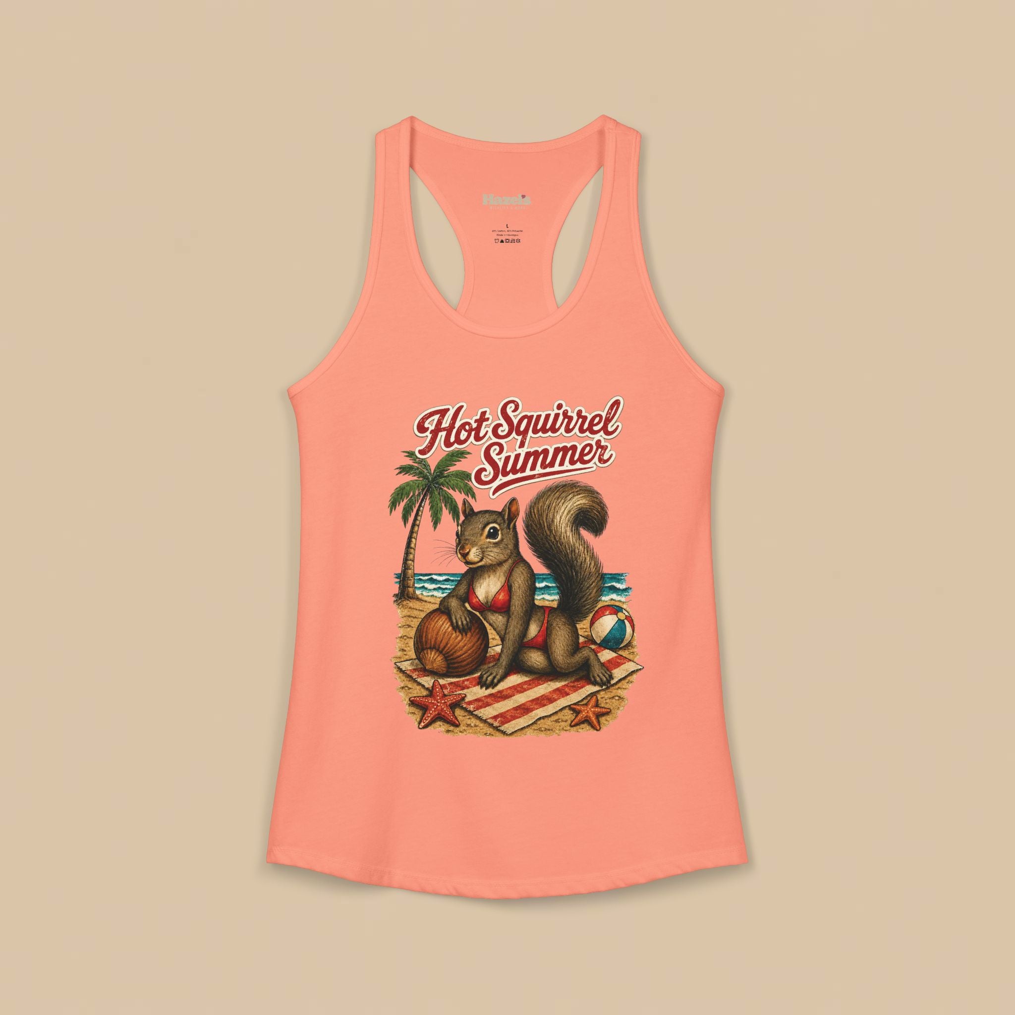 Hot Squirrel Summer Racerback Tank