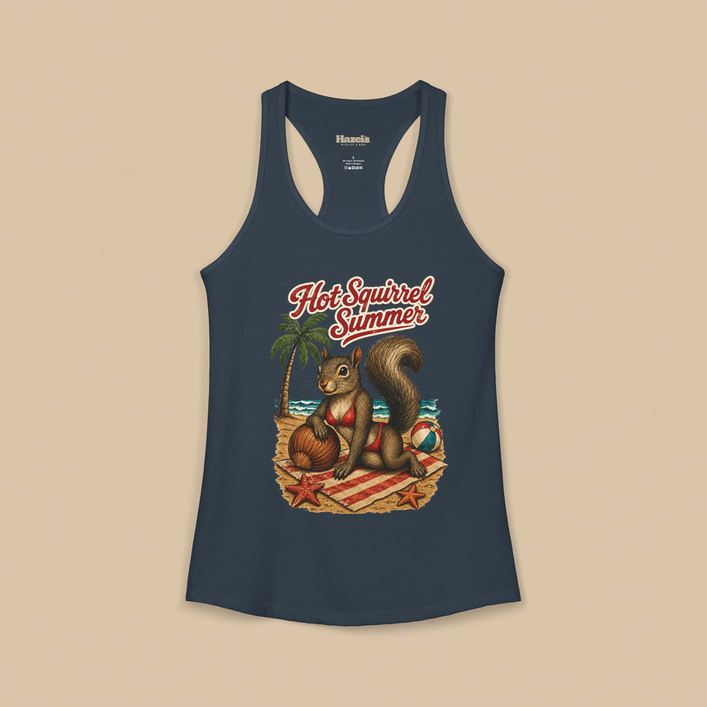 Hot Squirrel Summer Racerback Tank