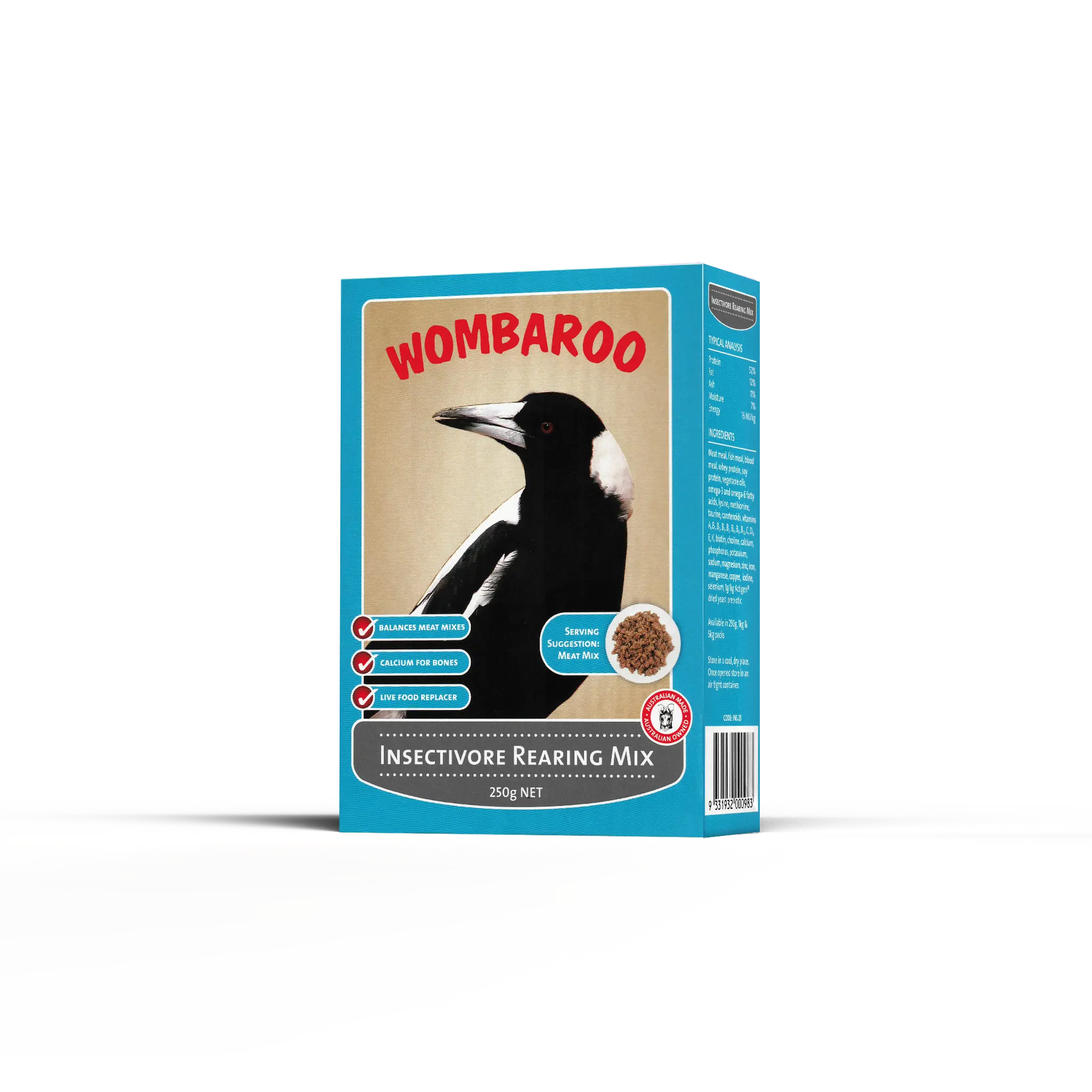Wombaroo Insectivore Rearing Mix 8.8 oz (250 g)