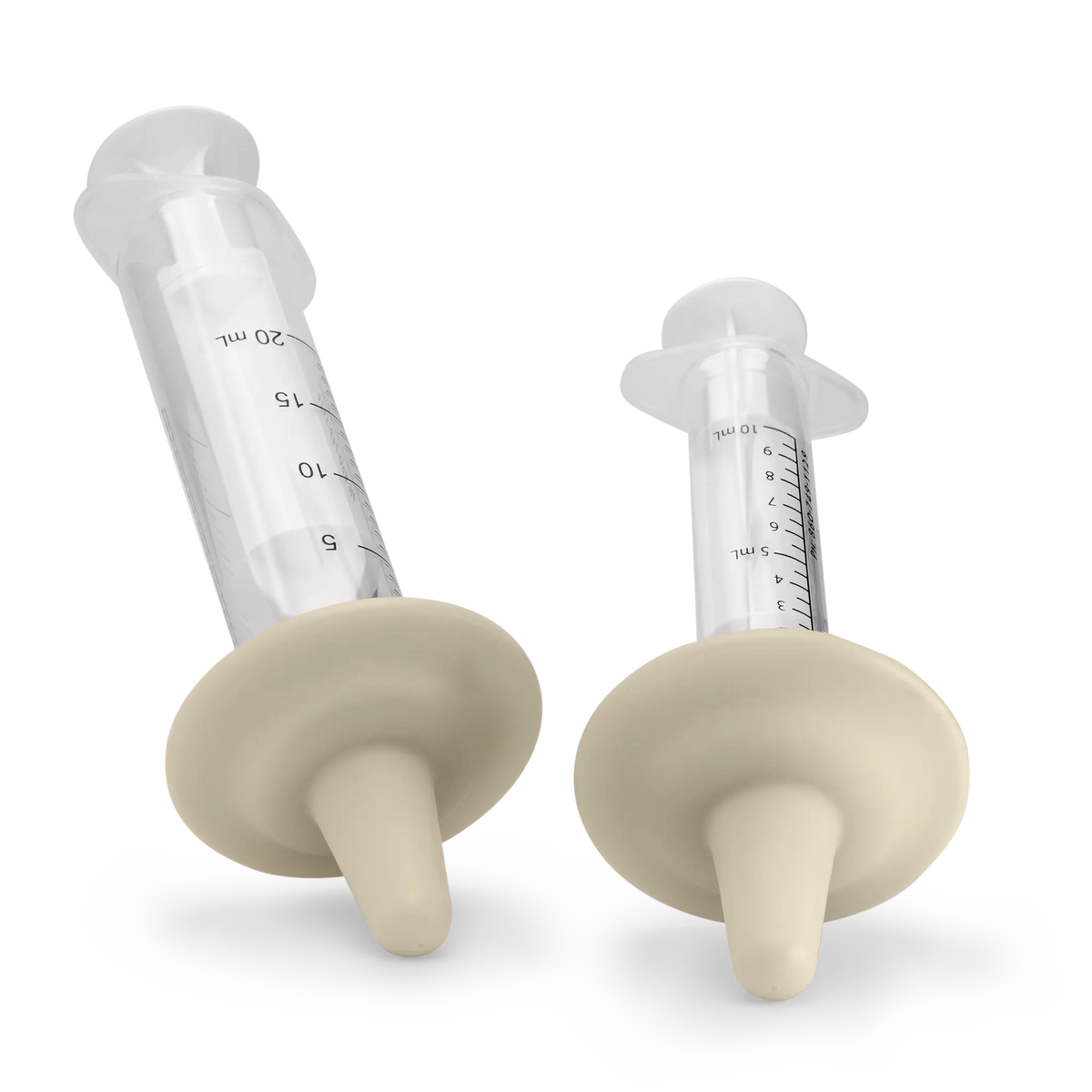 Large Puppy Miracle Nipples with 10 mL and 20 mL feeding syringes