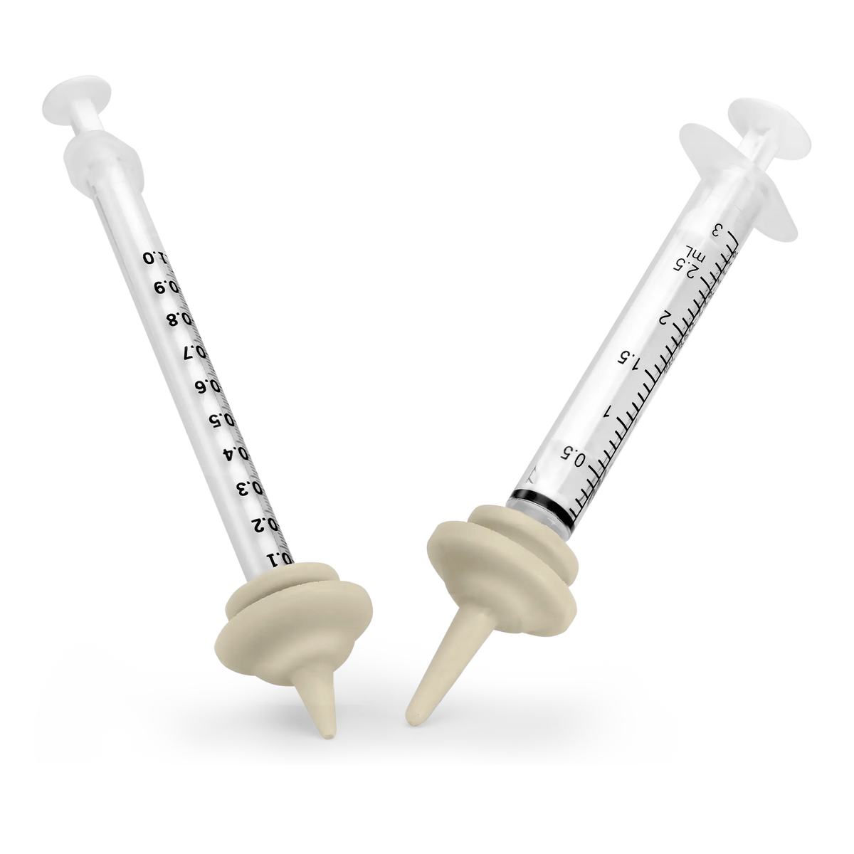 Miracle Nipple Mini and Original sample set with 1 mL and 3 mL feeding syringes
