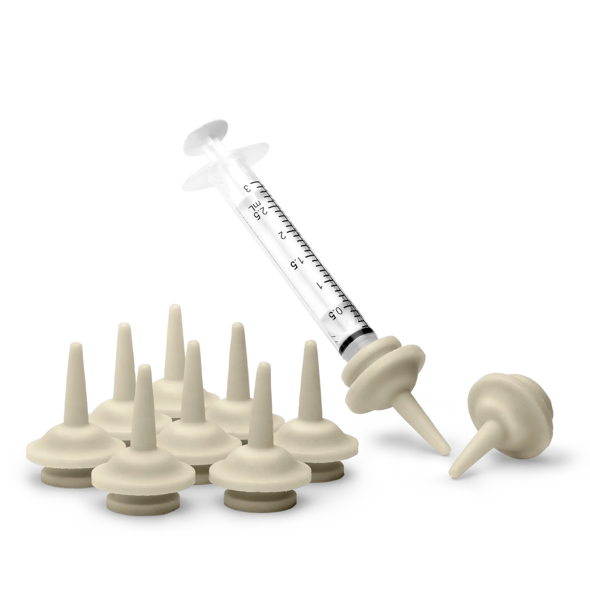 Original Miracle Nipple 10-pack with 3 mL feeding syringe