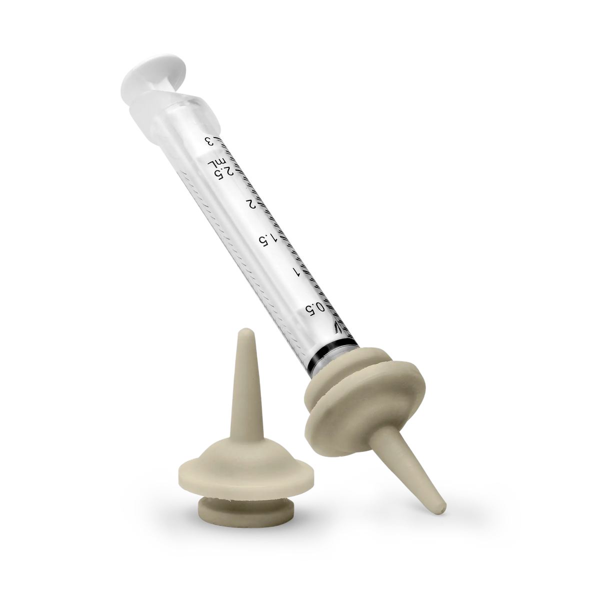 Original Miracle Nipple 2-pack with 3 mL feeding syringe